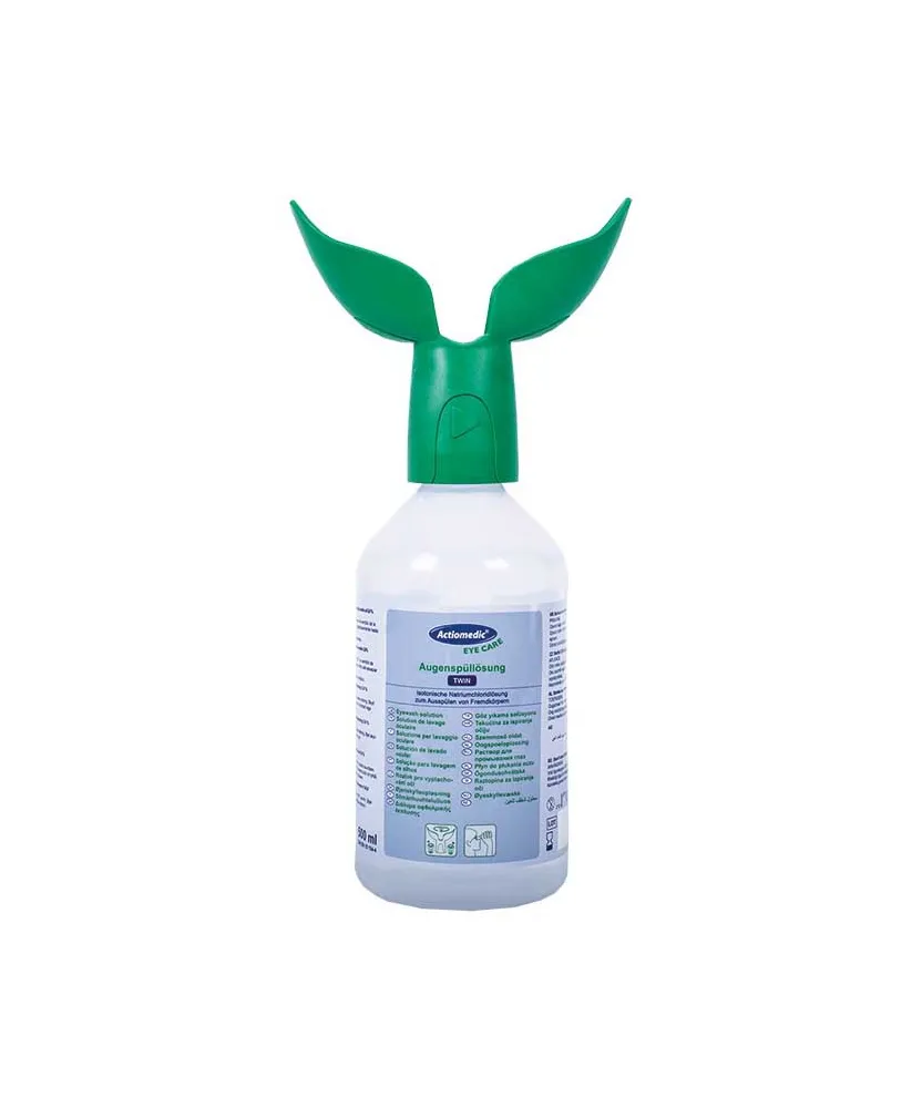 ACTIOMEDIC OOGSPOELFLES TWIN MET SODIUM CHLORIDE 0,9% 500ML