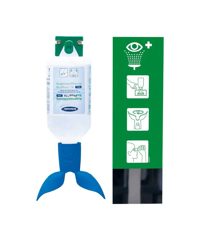 ACTIOMEDIC EYE CARE OOGSPOELSTATION TWIN SINGLE BIOPHOS74 PH NEUTRAAL 500ML