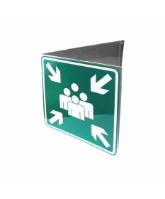 Verzamelplaats bord 3D 60cm met flespaal 470cm (SET)| All-in Preventie