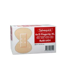 Salvequick 6 pack navulling 6454 - 15 vingertoppleisters XL