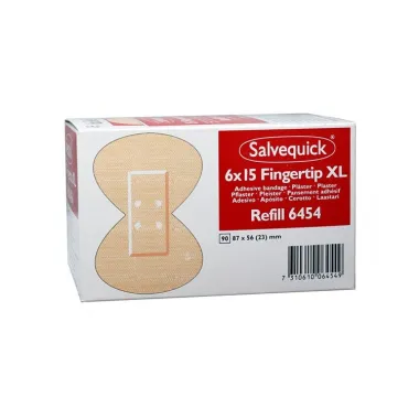 Salvequick 6 pack navulling 6454 - 15 vingertoppleisters XL