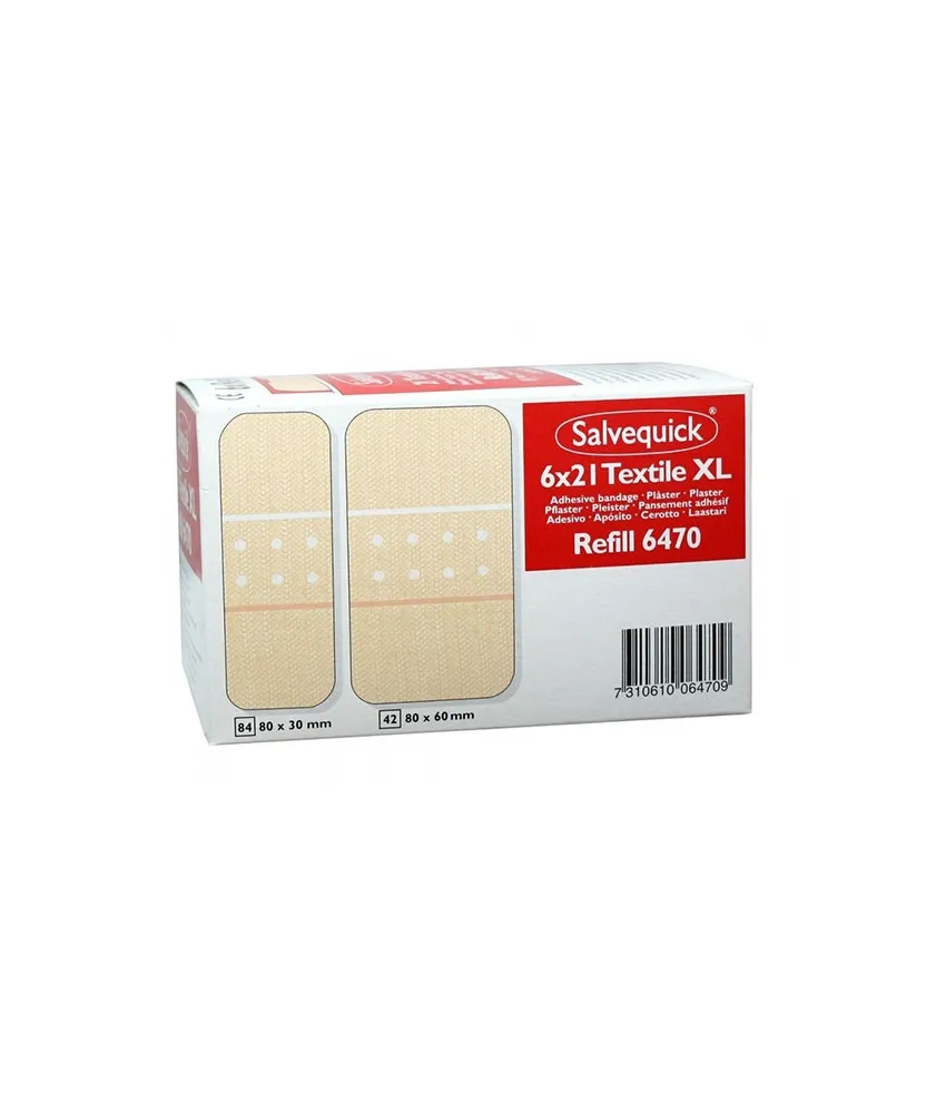 Salvequick 6 pack navulling 6470 - 21 textiel pleisters XL