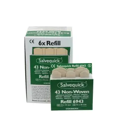 Salvequick 6 pack navulling 6943 - 43 non-woven pleisters