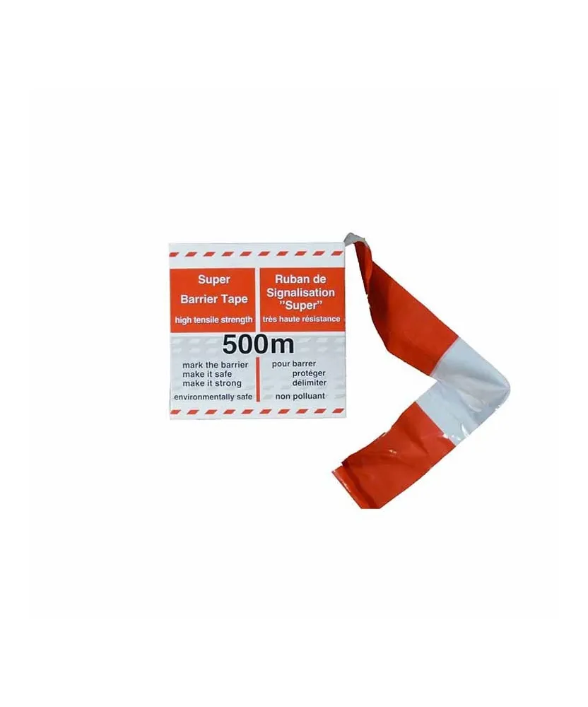 Afzetlint Rood/Wit 500 m