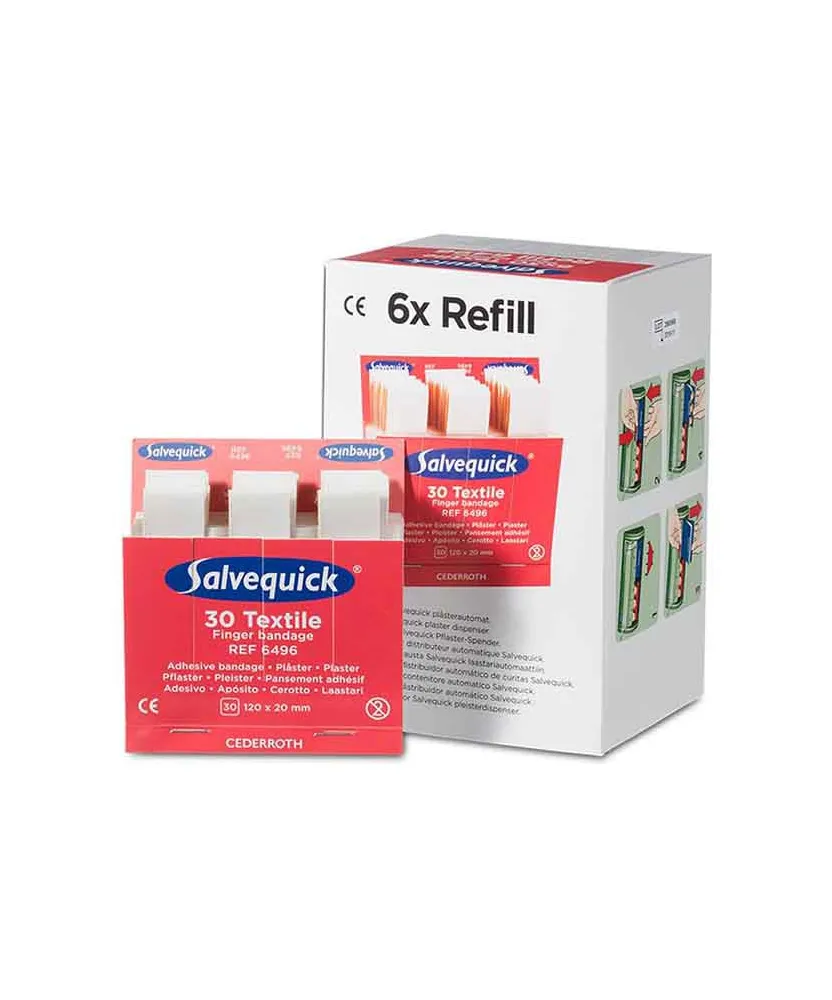 Salvequick 6 pack navulling 6496 - 30 vingerpleisters